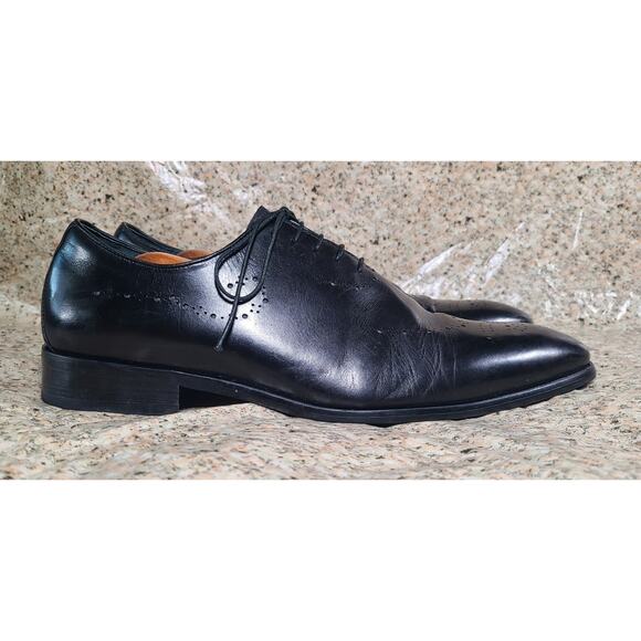 Carrucci Men\'s Size 12 Wholecut Lace Up Black Calf Skin Oxford Dress Shoes main image 11